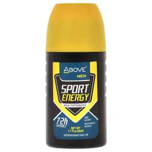 72 Hours Sport Energy Antiperspirant Deodorant by Above for Men - 1.7 oz